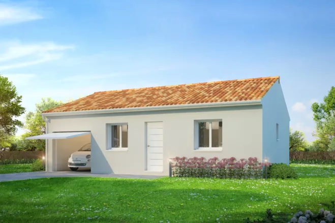 Maison de plain-pied avec 2 Chambres + Garage VILLAECO