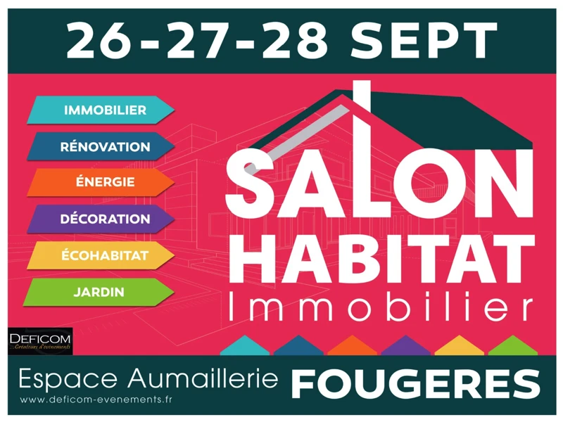 Villadéale Fougères participera au Salon Habitat Immobilier de Fougères.